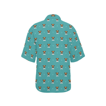 Boxers Pattern Print Design 03 Women's Hawaiian Shirt