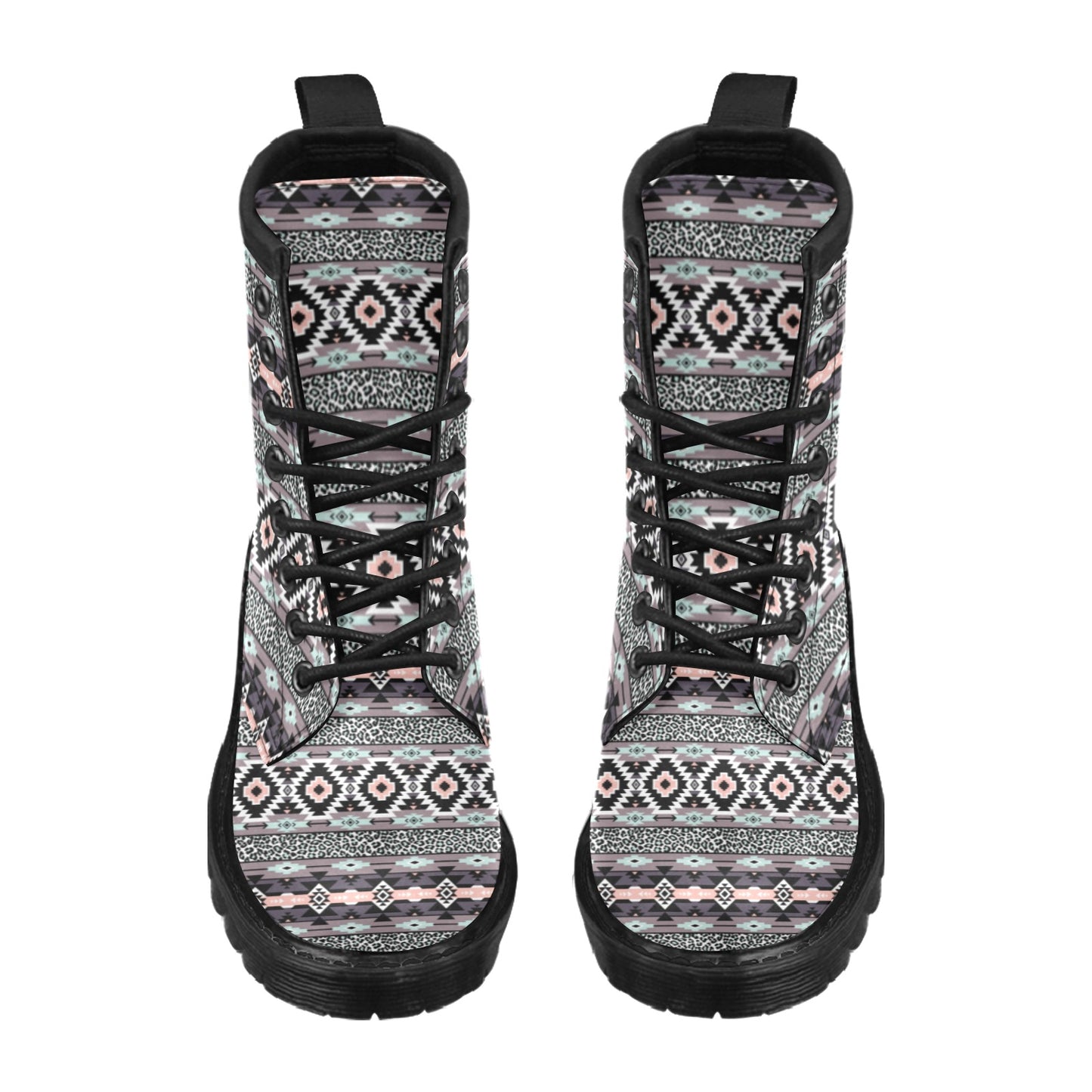 Safari Pattern Print Design LKS302 Women's Boots