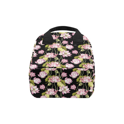 Water Lily Pattern Print Design WL06 Insulated Lunch Bag
