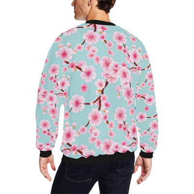 Cherry Blossom Pattern Print Design CB04 Men Long Sleeve Sweatshirt