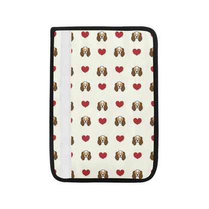 Cavalier King Charles Spaniels Pattern Print Desig Car Seat Belt Cover