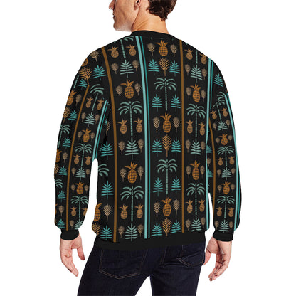 Hawaiian Themed Pattern Print Design H023 Men Long Sleeve Sweatshirt