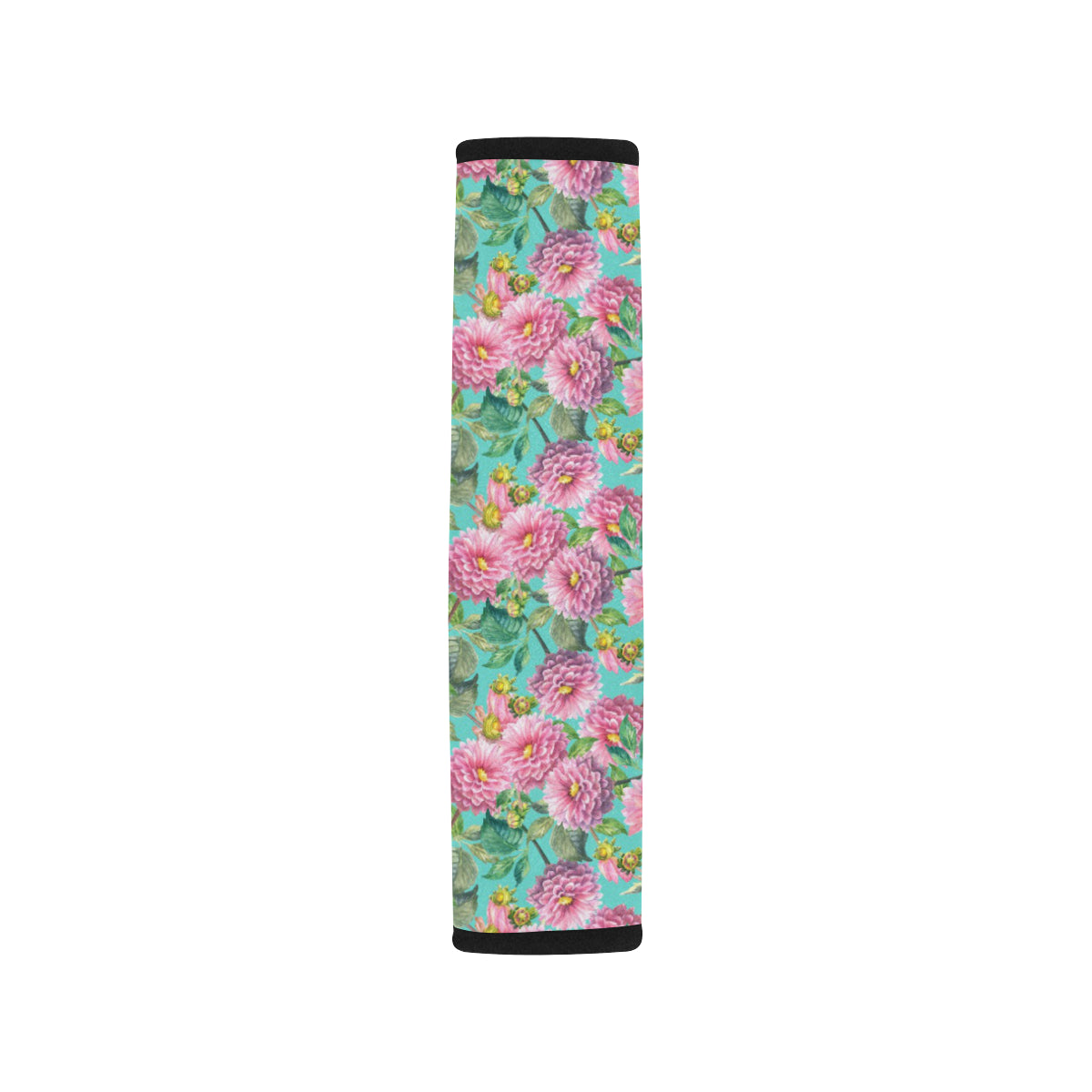 Dahlia Pattern Print Design DH07 Car Seat Belt Cover