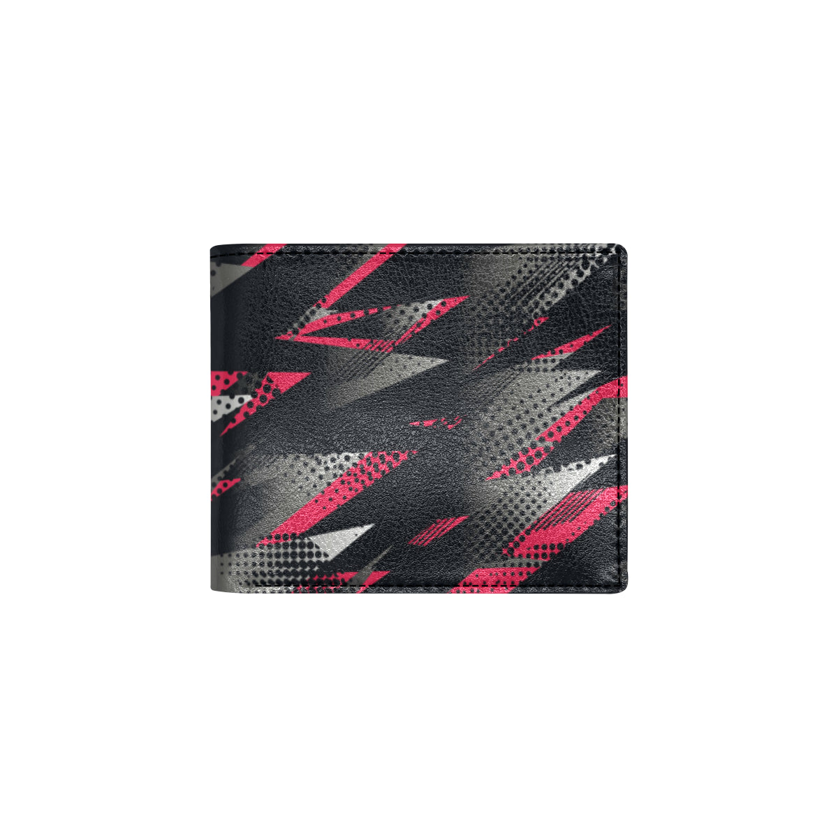 Racing Style Pattern Print Design A04 Men's ID Card Wallet