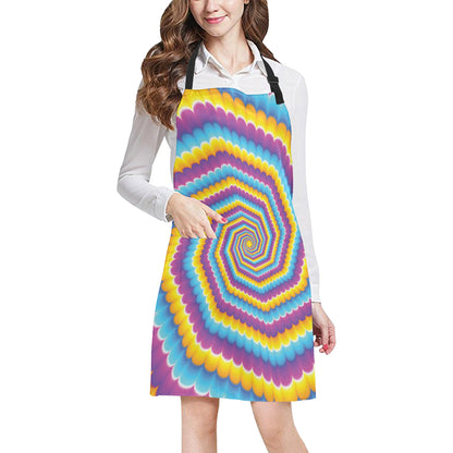 Optical illusion Pattern Print Design A04 Apron with Pocket