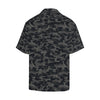 Camo Black Pattern Print Design 02 Men's Hawaiian Shirt