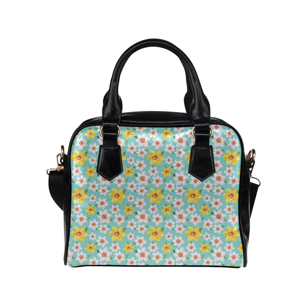Daffodils Pattern Print Design 02 Shoulder Handbag