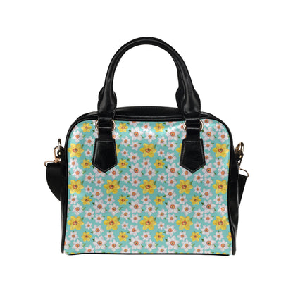 Daffodils Pattern Print Design 02 Shoulder Handbag