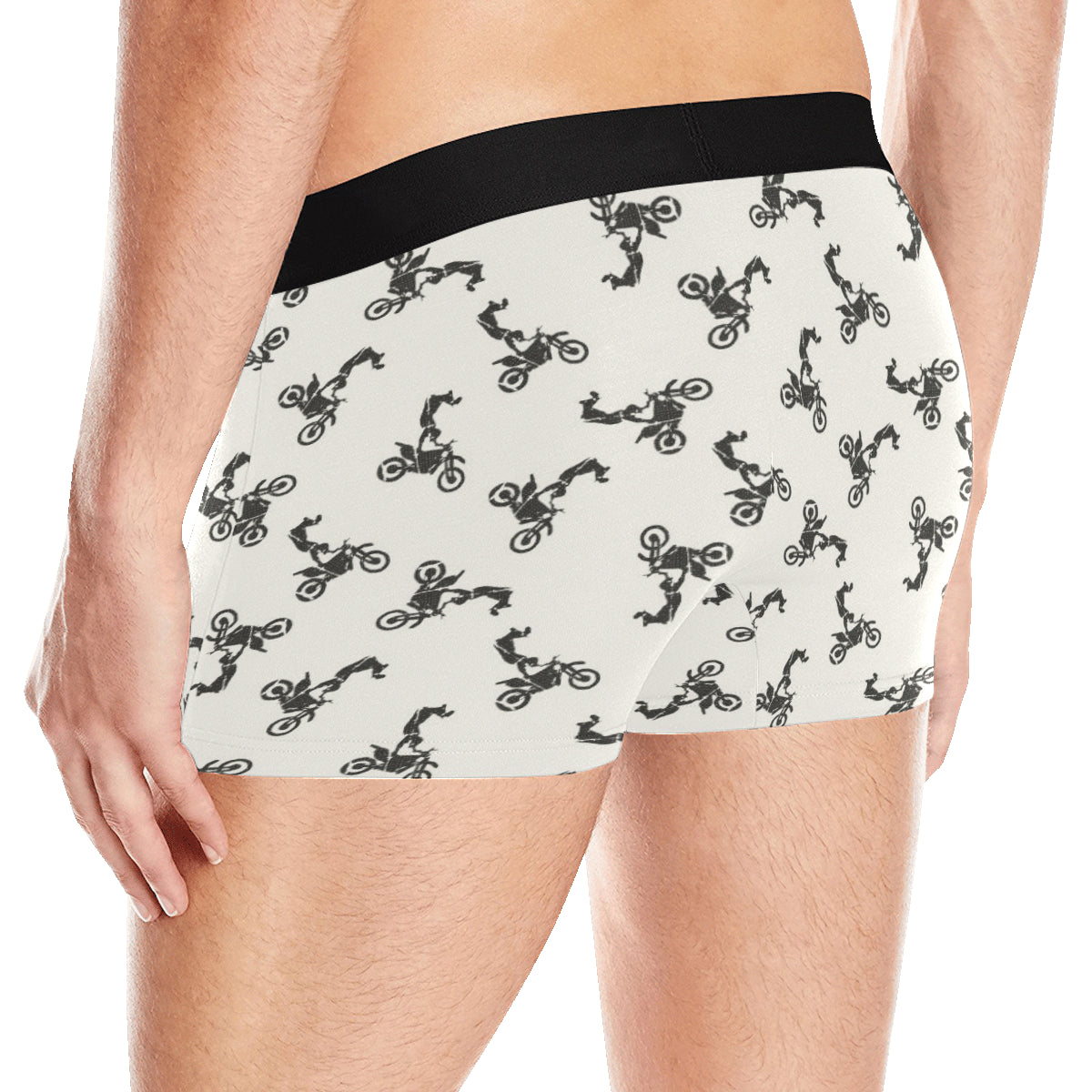 Motocross Pattern Print Design 03 Men's Boxer Briefs