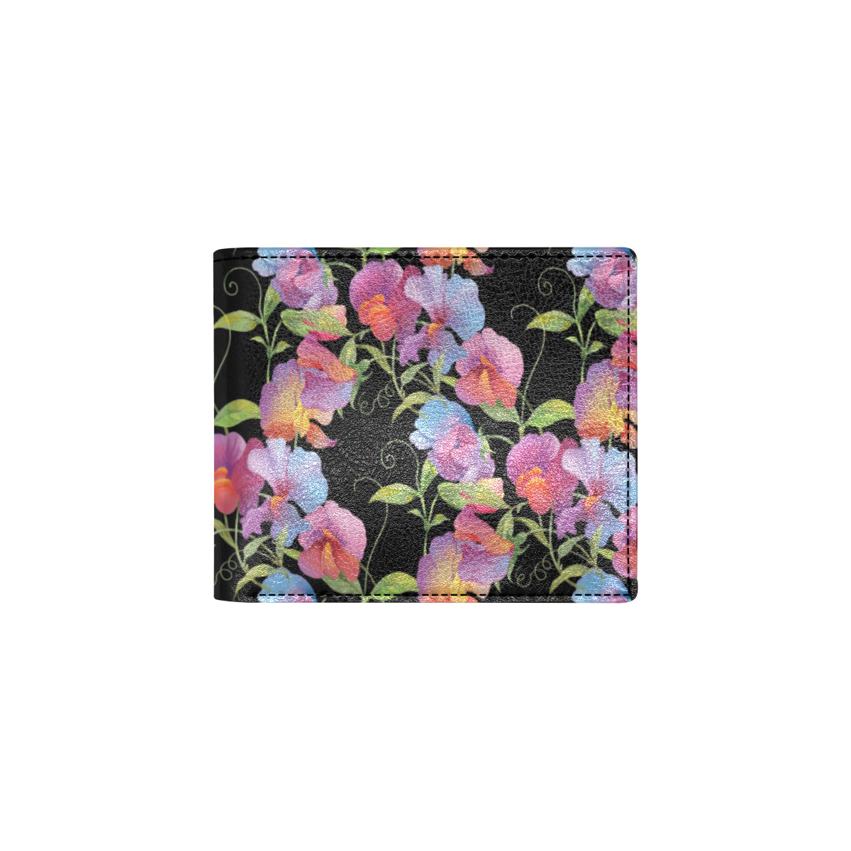 Peony Pattern Print Design PE012 Men's ID Card Wallet