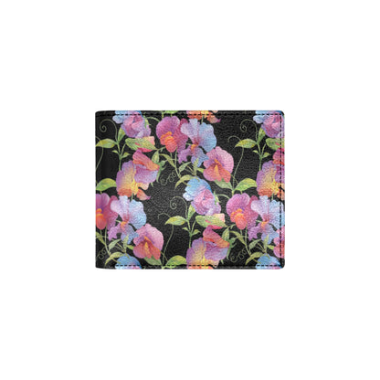 Peony Pattern Print Design PE012 Men's ID Card Wallet