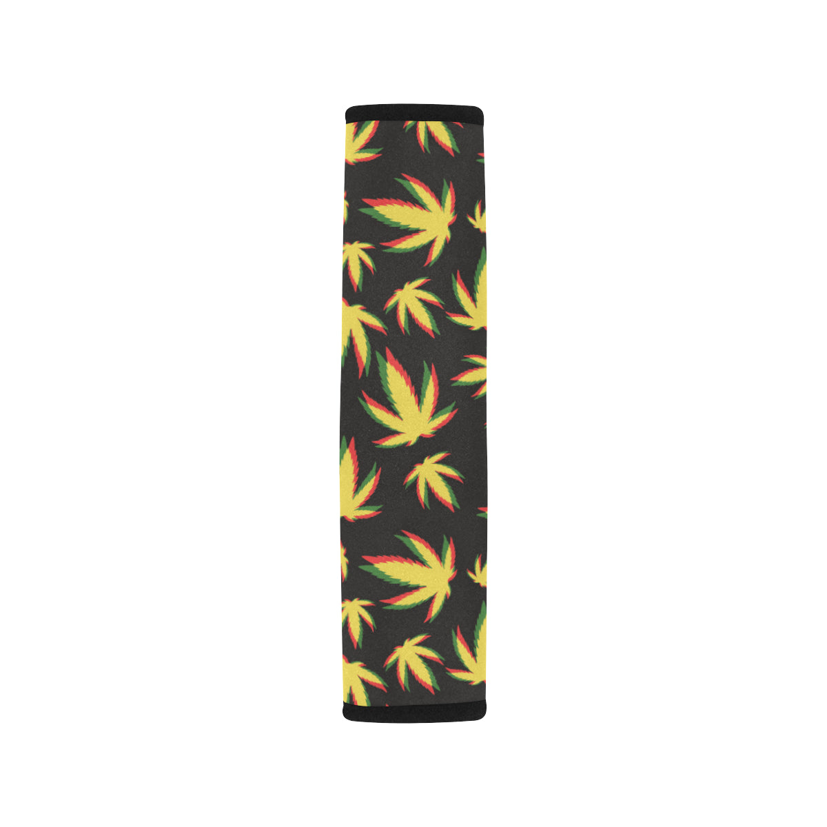 Pot Leaf Pattern Print Design A02 Car Seat Belt Cover