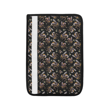Bee Pattern Print Design 04 Car Seat Belt Cover