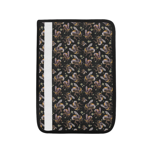 Bee Pattern Print Design 04 Car Seat Belt Cover