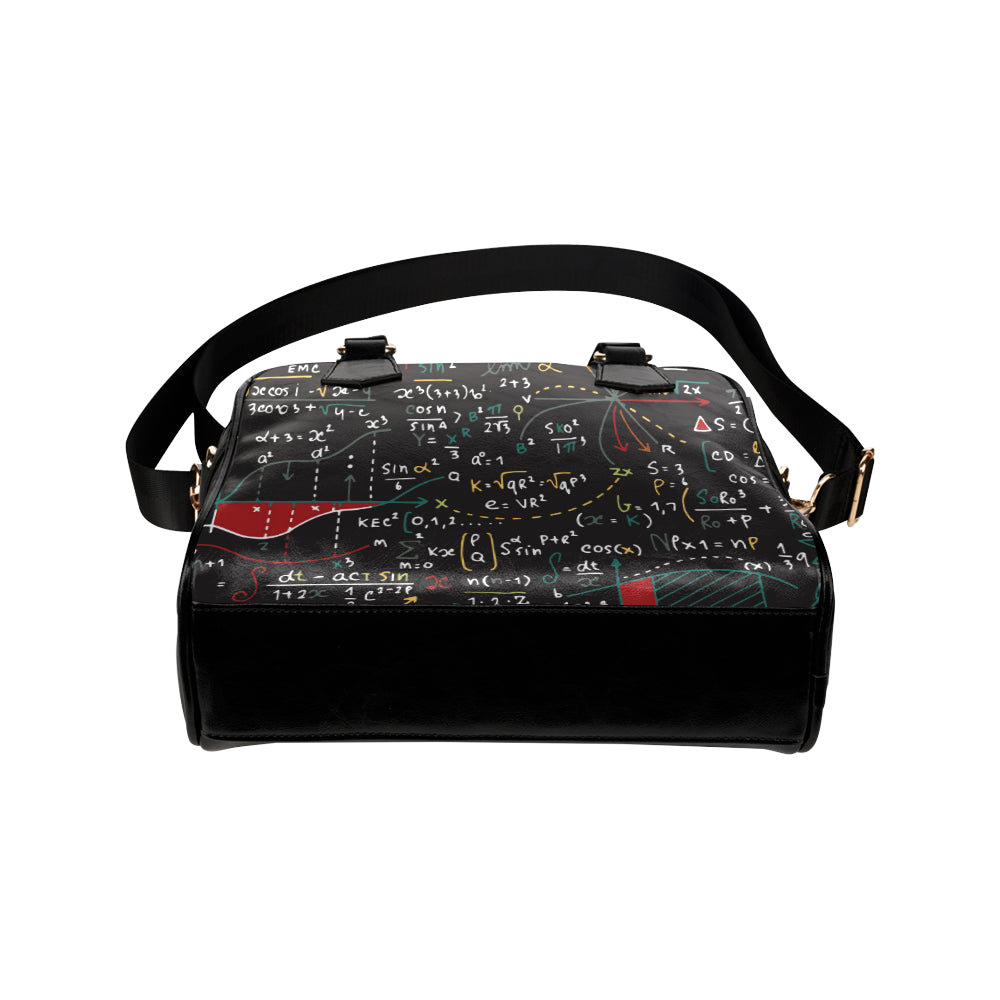 Math Pattern Print Design 04 Shoulder Handbag