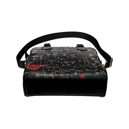 Math Pattern Print Design 04 Shoulder Handbag