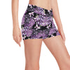 Lavender Pattern Print Design LV06 Yoga Shorts