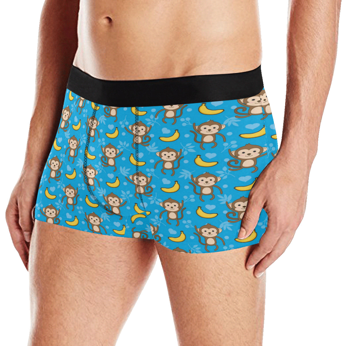 Monkey Pattern Print Design 05 Men's Boxer Briefs