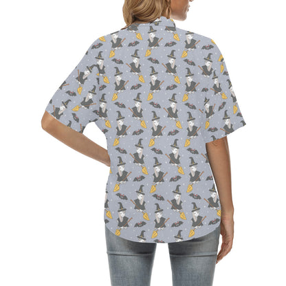 Witch Print Design LKS307 Women's Hawaiian Shirt