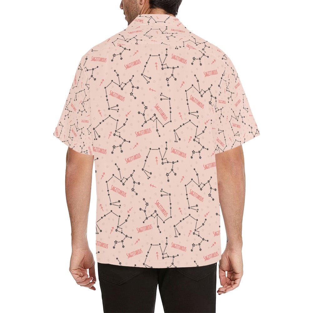 Sagittarius Star Print Design LKS302 Men's Hawaiian Shirt