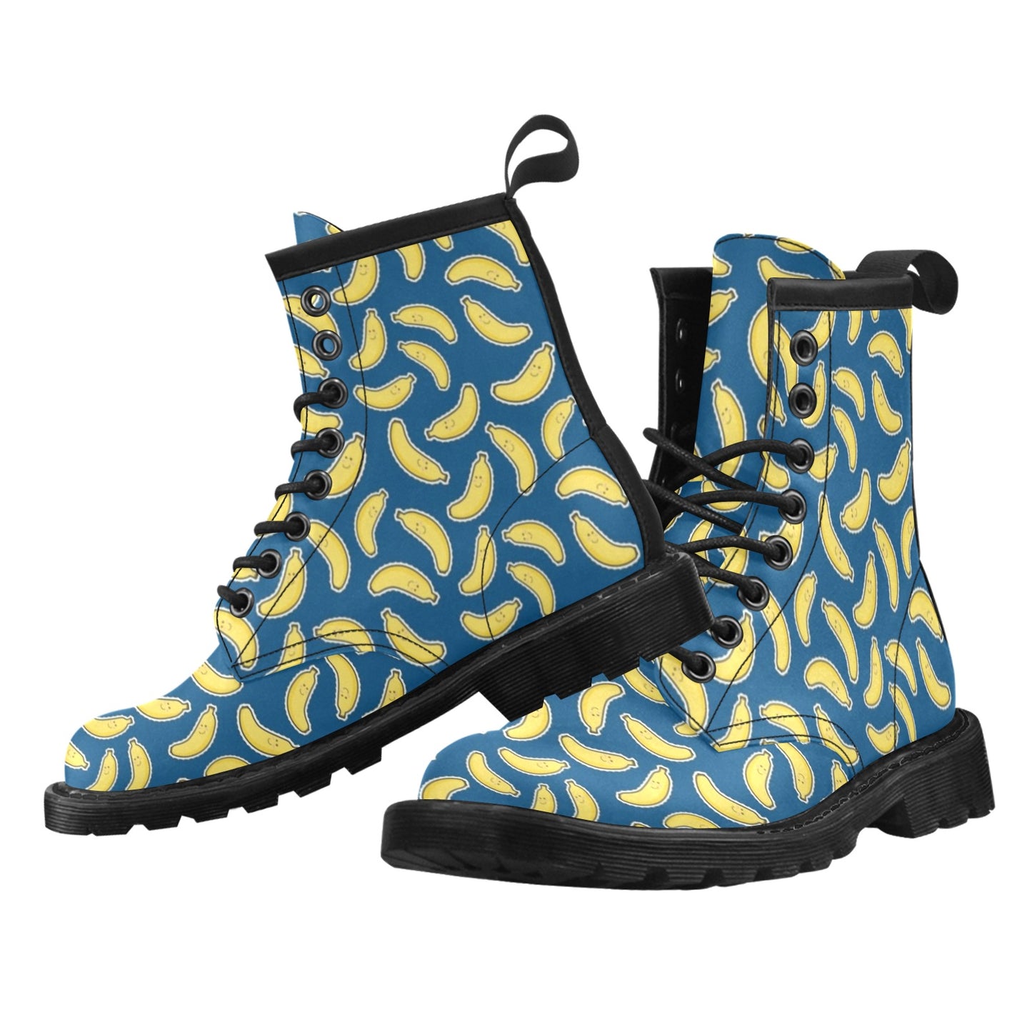 Banana Pattern Print Design BA03 Women's Boots