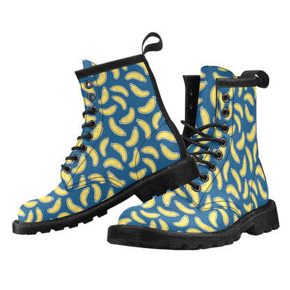 Banana Pattern Print Design BA03 Women's Boots