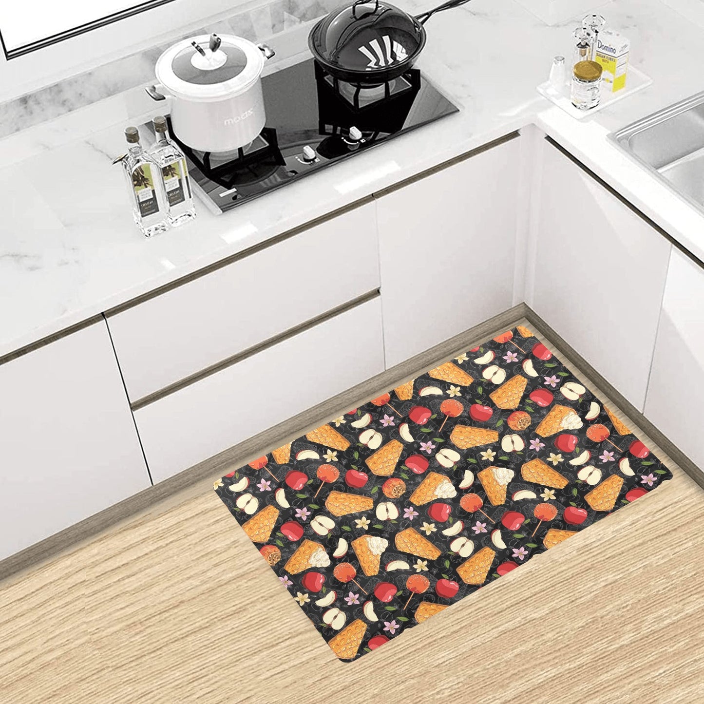 Apple Pie Pattern Print Design 01 Kitchen Mat