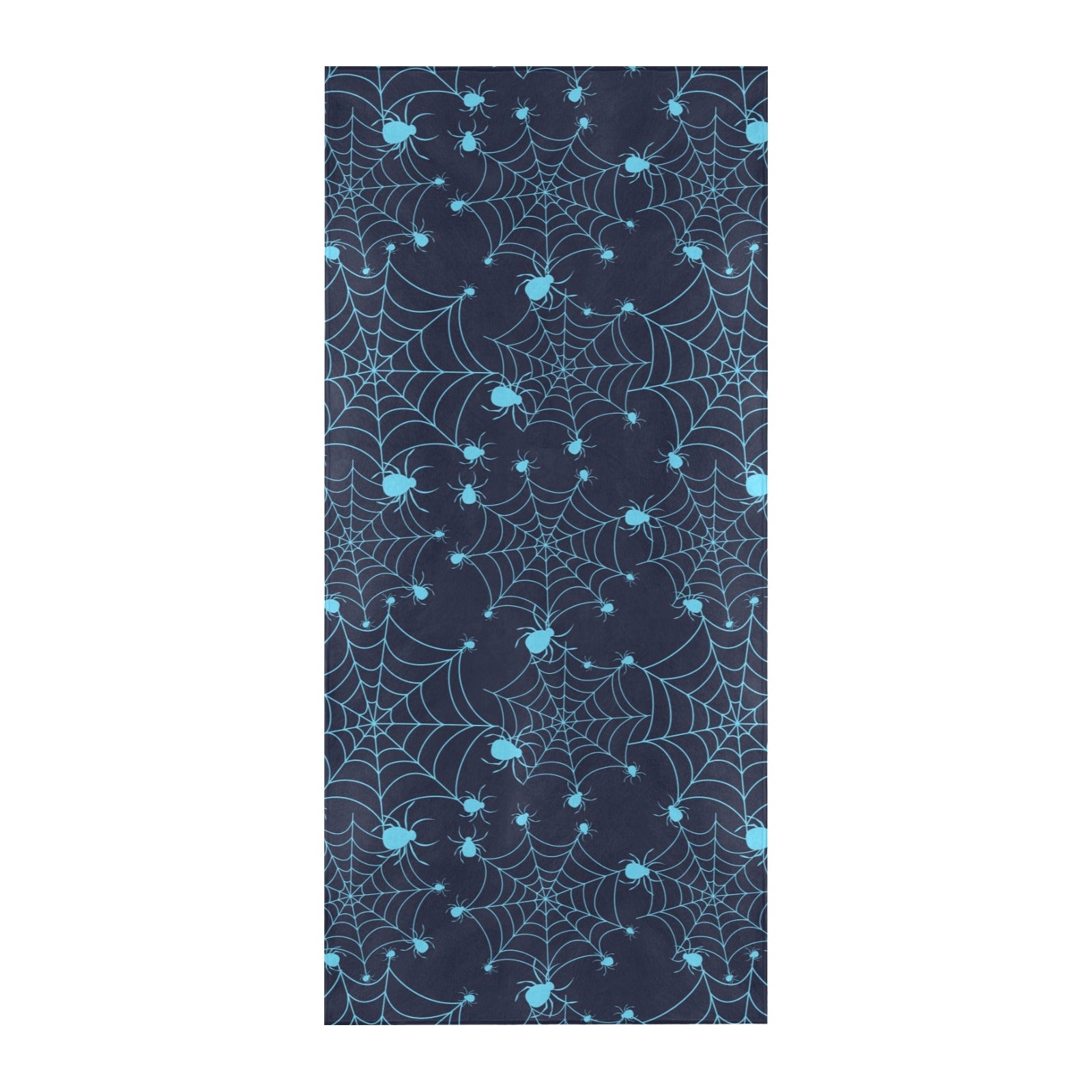 Spider Web Blue Print Design LKS304 Beach Towel 32" x 71"