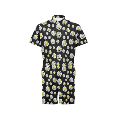 Daisy Pattern Print Design DS01 Men's Romper