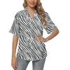 Zebra Classic Print Design LKS302 Women's Hawaiian Shirt