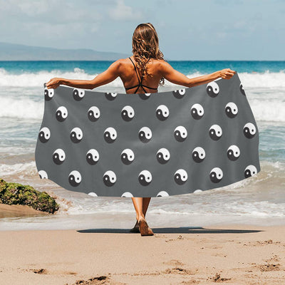 Yin Yang Print Design LKS303 Beach Towel 32" x 71"