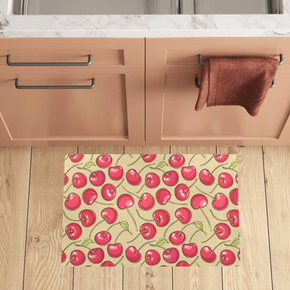 Cherry Pattern Print Design CH05 Kitchen Mat