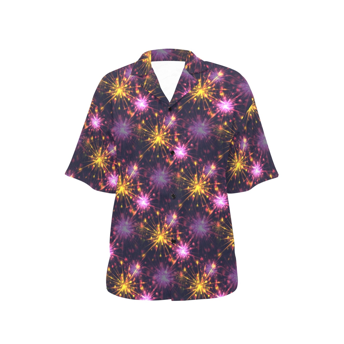 Firework Print Design LKS303 Women's Hawaiian Shirt