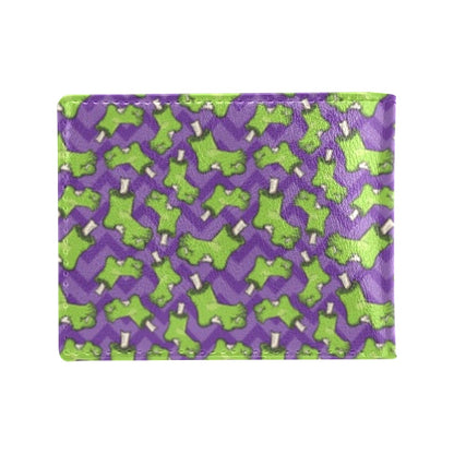 Zombie Foot Design Pattern Print Men's ID Card Wallet