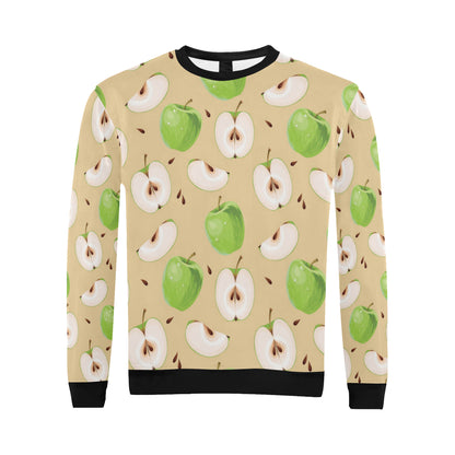 Apple Pattern Print Design AP07 Men Long Sleeve Sweatshirt