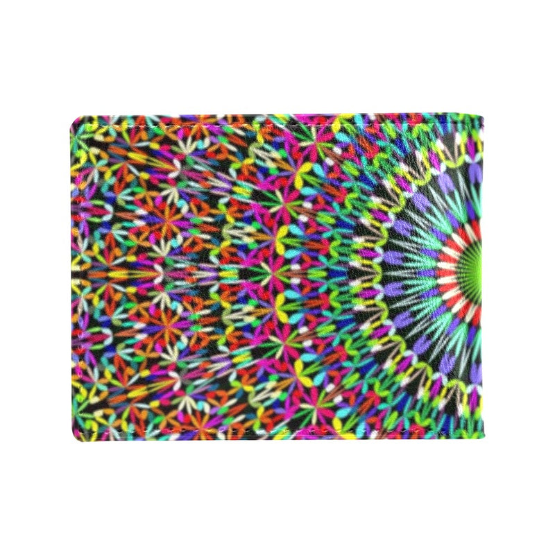 Bohemian Colorful Style Print Men's ID Card Wallet