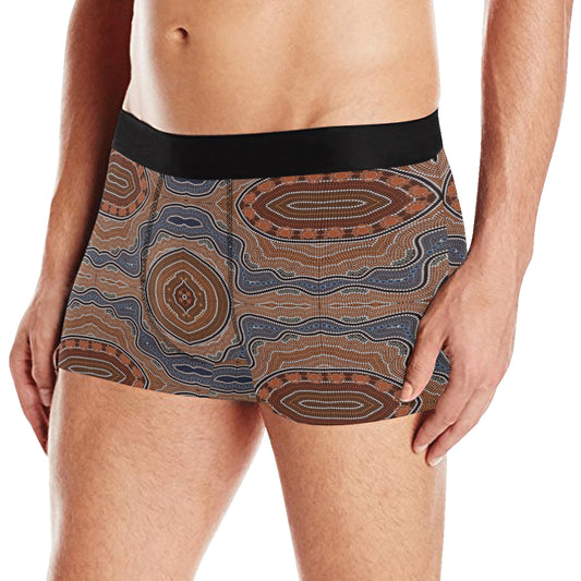 Aboriginal Pattern Print Design 01 Men's Boxer Briefs
