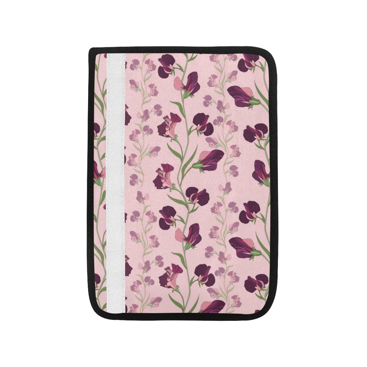Peony Pattern Print Design PE09 Car Seat Belt Cover