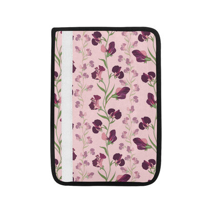 Peony Pattern Print Design PE09 Car Seat Belt Cover