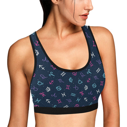 Constellation Pattern Print Design 04 Sports Bra