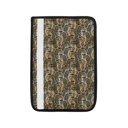Elegant Gold leaf Print Car Seat Belt Cover