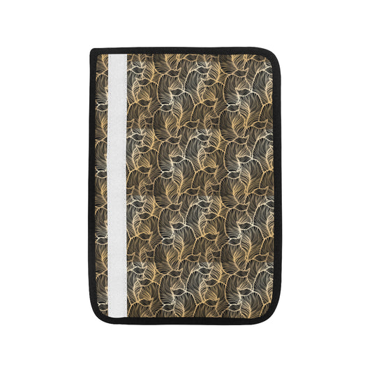 Elegant Gold leaf Print Car Seat Belt Cover