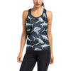 Shark Print Pattern Women's Racerback Tank Top