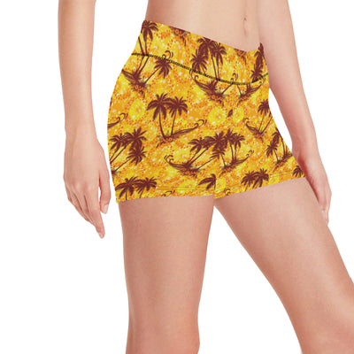 Palm Tree Pattern Print Design PT012 Yoga Shorts