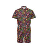 Peace Sign Colorful Design Print Men's Romper