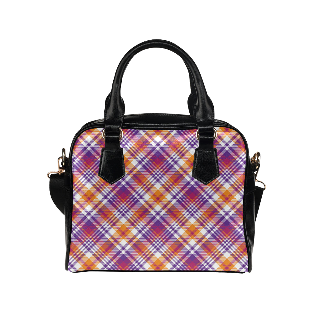 Madras Pattern Print Design 02 Shoulder Handbag