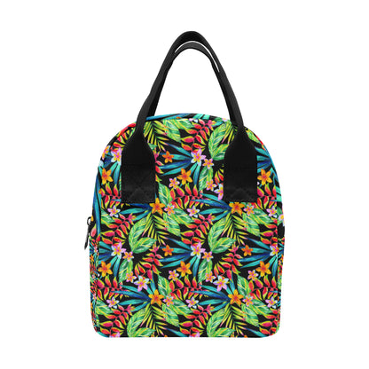 Heliconia Pattern Print Design HL09 Insulated Lunch Bag