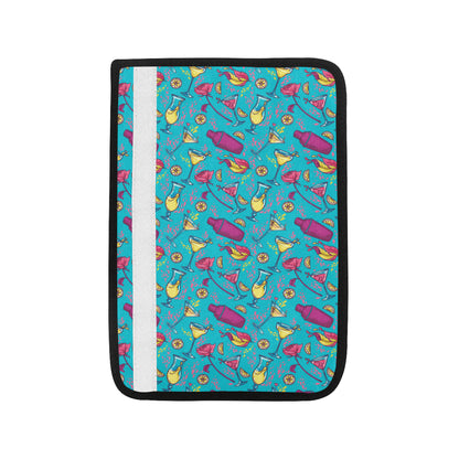 Cocktail Pattern Print Design 03 Car Seat Belt Cover