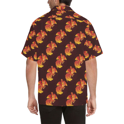 Rooster Pattern Print Design A04 Men's Hawaiian Shirt