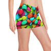 Candy Pattern Print Design CA03 Yoga Shorts